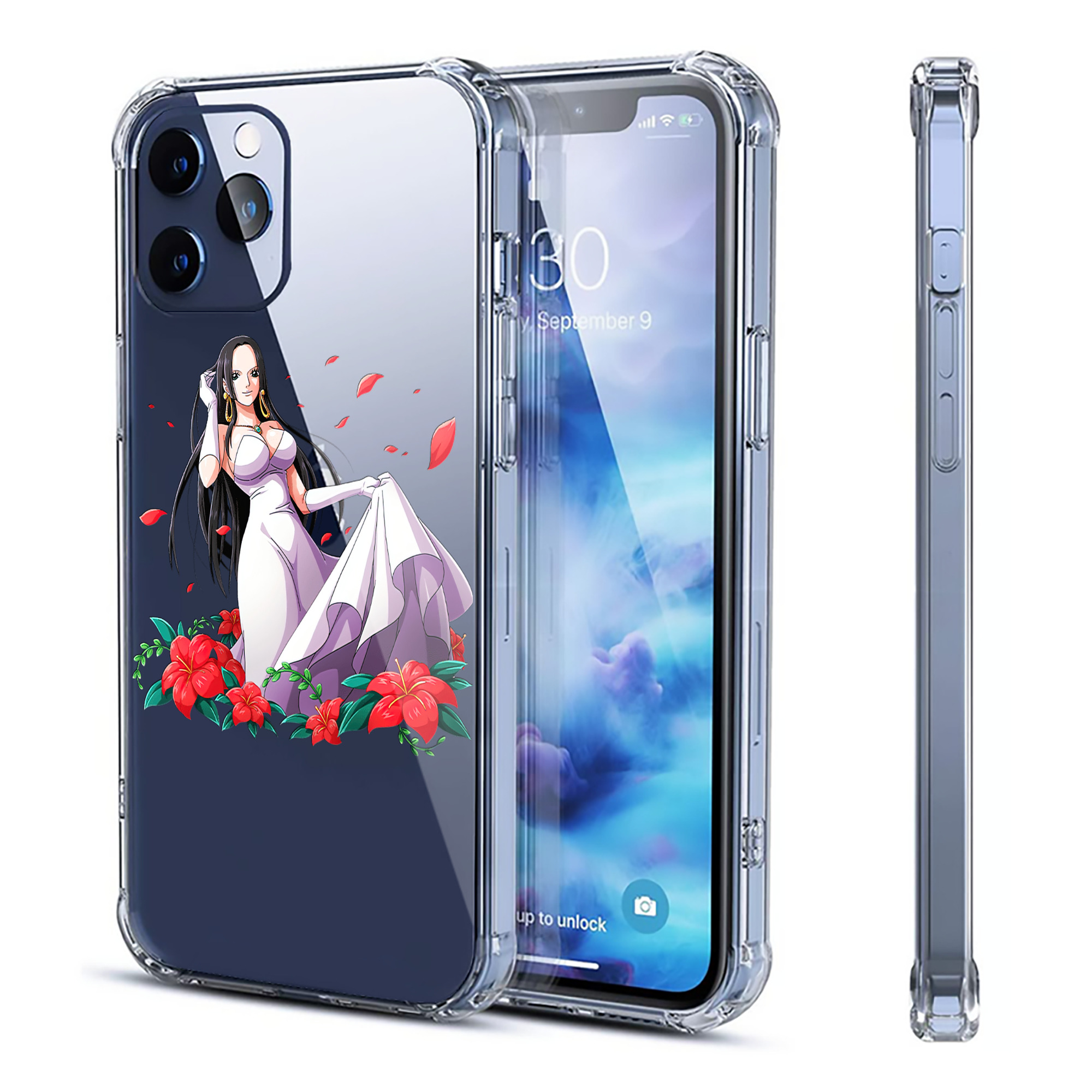 （画像用） ワンピース ボア・ハンコック ONE PIECE Boa·Hancock 【iPhone 12シリーズ対応】透明スマホケース（クリアソフトケース）